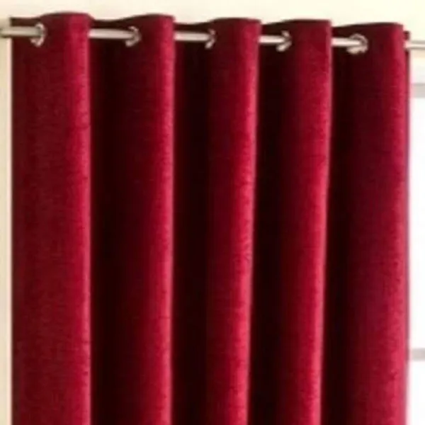 Modern_Plain_Diamond_Crush_Eyelet_100_Polyester_Long_Door_Curtain_Set_Of_2_(4X9Ft)