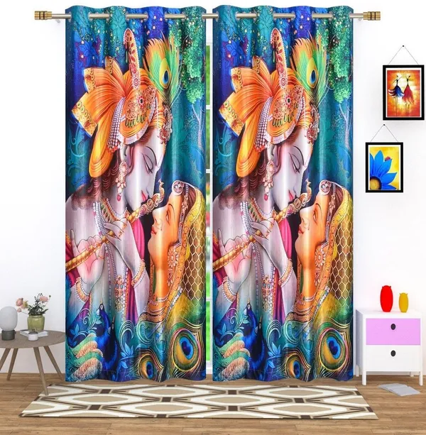 Radha_Krishna_3D_Printed_Temple_Curtains_For_Mandir,_Drowning_Room,_Pooja,_Aarti,_Mandir_Curtain_With_Steel_Rings_Pack_Of_1
