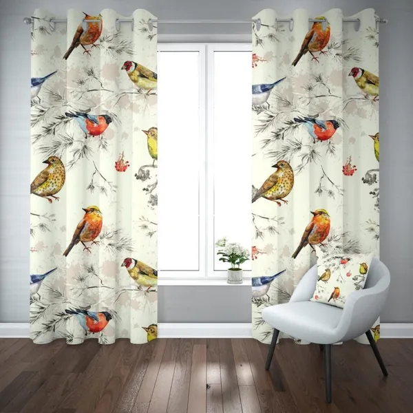 3D_Printed_Curtains_For_Bedroom,_Drowning_Room,_Living_Room,_Kitchen_And_Hall_With_Steel_Rings_Pack_Of_1