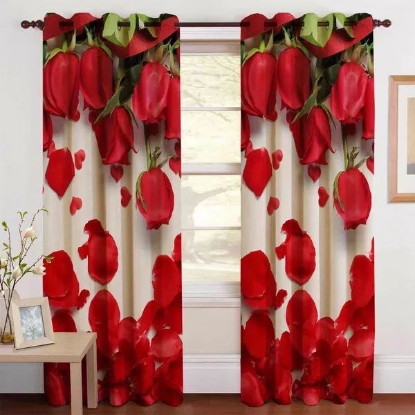 3D_Digital_Floral_Printed_Curtains_For_Bedroom,_Drowning_Room,_Living_Room,_Kitchen_And_Hall_With_Steel_Rings_Pack_Of_1