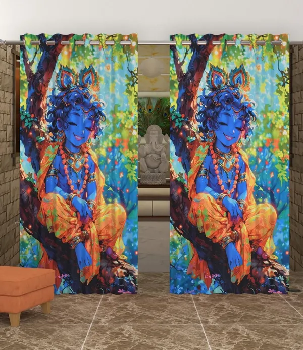 3D_Digital_Printed_Lord_Krishna_Cartoon_Curtains_With_Steel_Eyelet_Rings