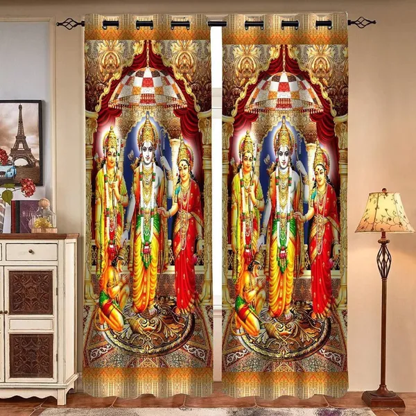 Ram_Darbar_3D_Printed_Temple_Curtains_For_Mandir,_Drowning_Room,_Pooja,_Aarti,_Mandir_Curtain_With_Steel_Rings_Pack_Of_1