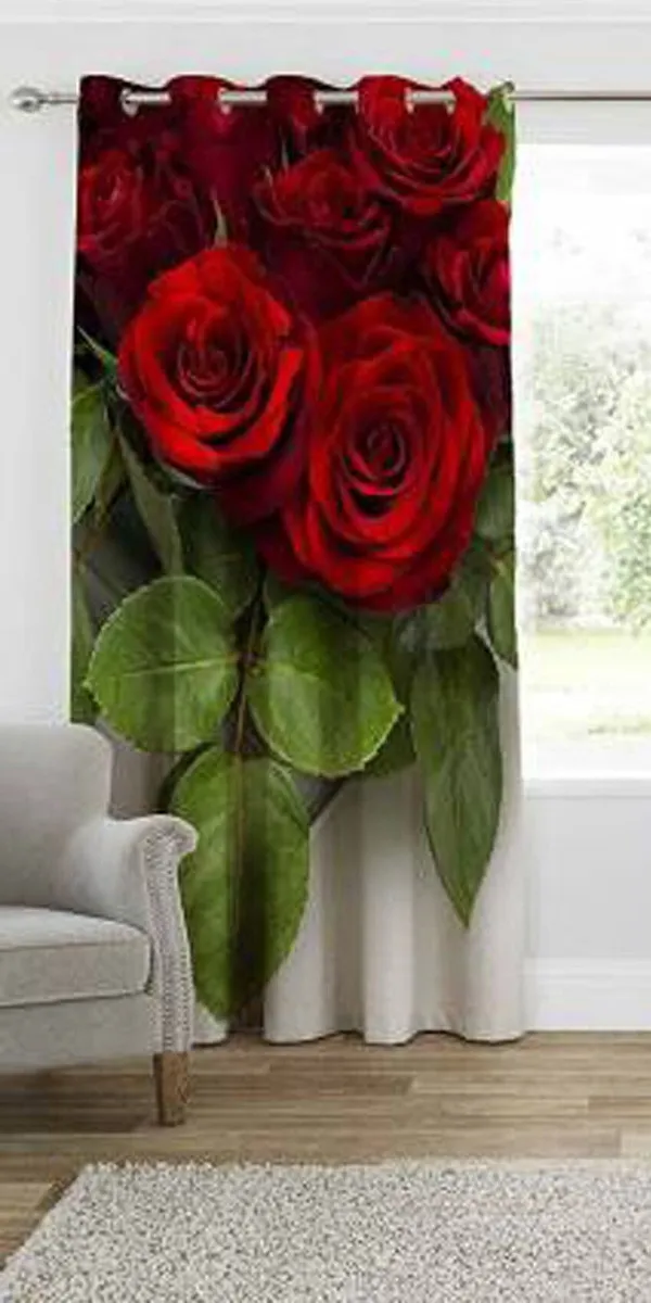 3D_Digital_Rose_Printed_Polyester_Eyelet_Curtain_Set_Of_1