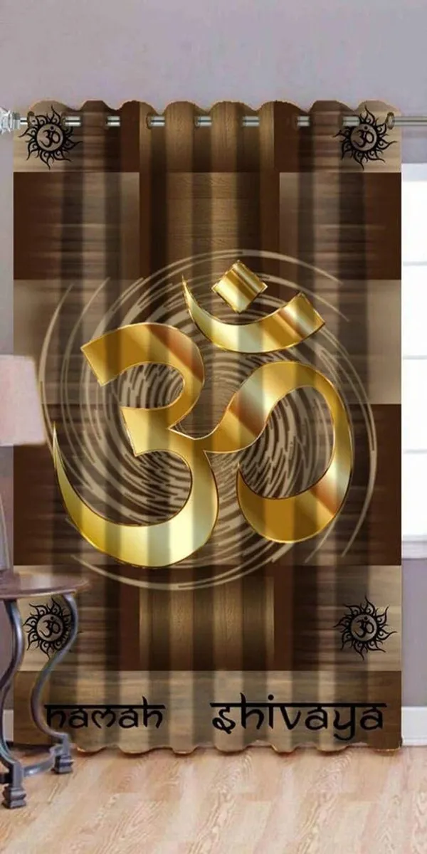 3D_Digital_Om_Printed_Eyelet_Rings_Polyster_Temple_Curtain_Set_Of_1