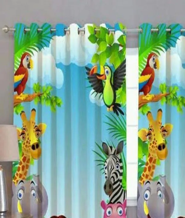 Beautiful_3D_Digital_Jungle_Design_Printed_100%_Heavy_Quality_Polyester_Curtain_Set_Of_2(For_Kids)