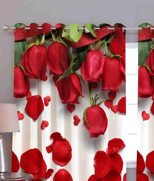 3D_Digital_Rose_Printed_Polyester_Eyelet_Curtain_Set_Of_1