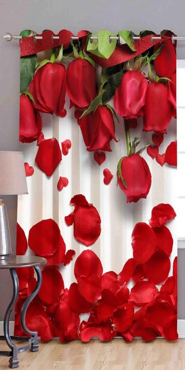 3D_Digital_Rose_Printed_Polyester_Eyelet_Curtain_Set_Of_1
