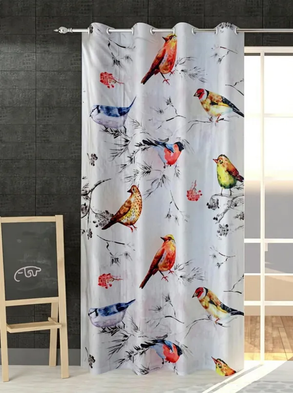 3D_Digital_Printed_Beautiful_Birds_Print_Eyelet_Polyester_Window_Curtain_Set_Of_1_(4X5Ft)