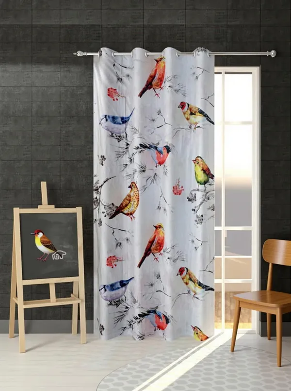 3D_Digital_Printed_Beautiful_Birds_Print_Eyelet_Polyester_Window_Curtain_Set_Of_1_(4X5Ft)