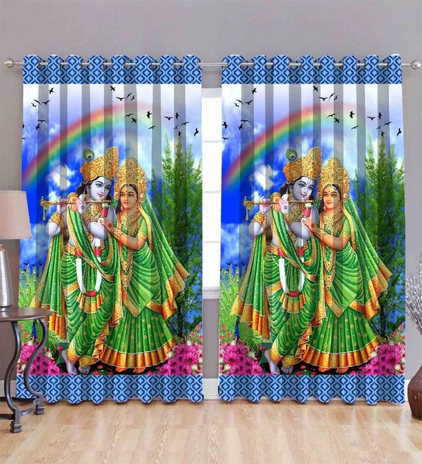 Beautiful_3D_Digital_Radha_Krishna_Printed_100%_Heavy_Quality_Polyester_Curtain_Set_Of_2_(Temple_Curtain)