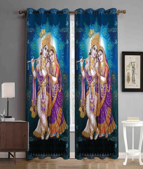 Beautiful_3D_Digital_Radha_Krishna_Printed_100%_Heavy_Quality_Polyester_Curtain_Set_Of_2_(Temple_Curtain)