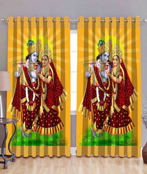 Beautiful_3D_Digital_Radha_Krishna_Printed_100%_Heavy_Quality_Polyester_Curtain_Set_Of_2_(Temple_Curtain)