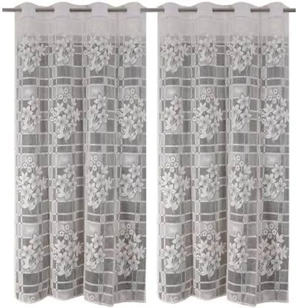 100%_Heavy_Quality_Imported_Floral_Tissue_Net_Fabric_Long_Door_Curtains_Set_Of_2