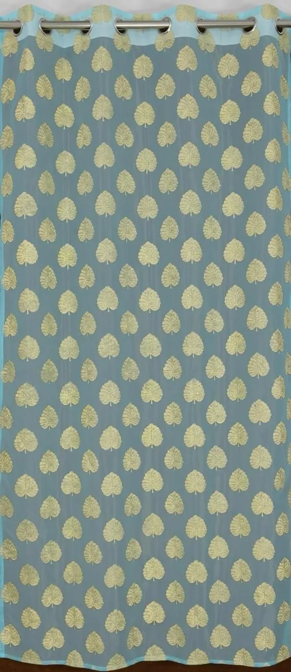 Premium_Tissue_Net_Curtain_With_Rubber_Print_Paan_Patta_Design_Eyelet_Ring_Pack_Of_2