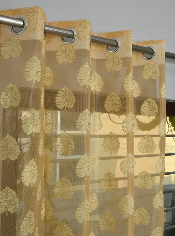Premium_Tissue_Net_Curtain_With_Rubber_Print_Paan_Patta_Design_Eyelet_Ring_Pack_Of_2