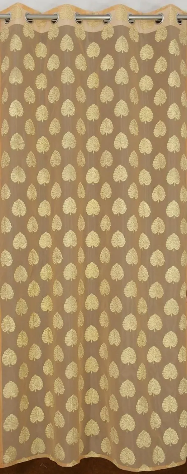 Premium_Tissue_Net_Curtain_With_Rubber_Print_Paan_Patta_Design_Eyelet_Ring_Pack_Of_2