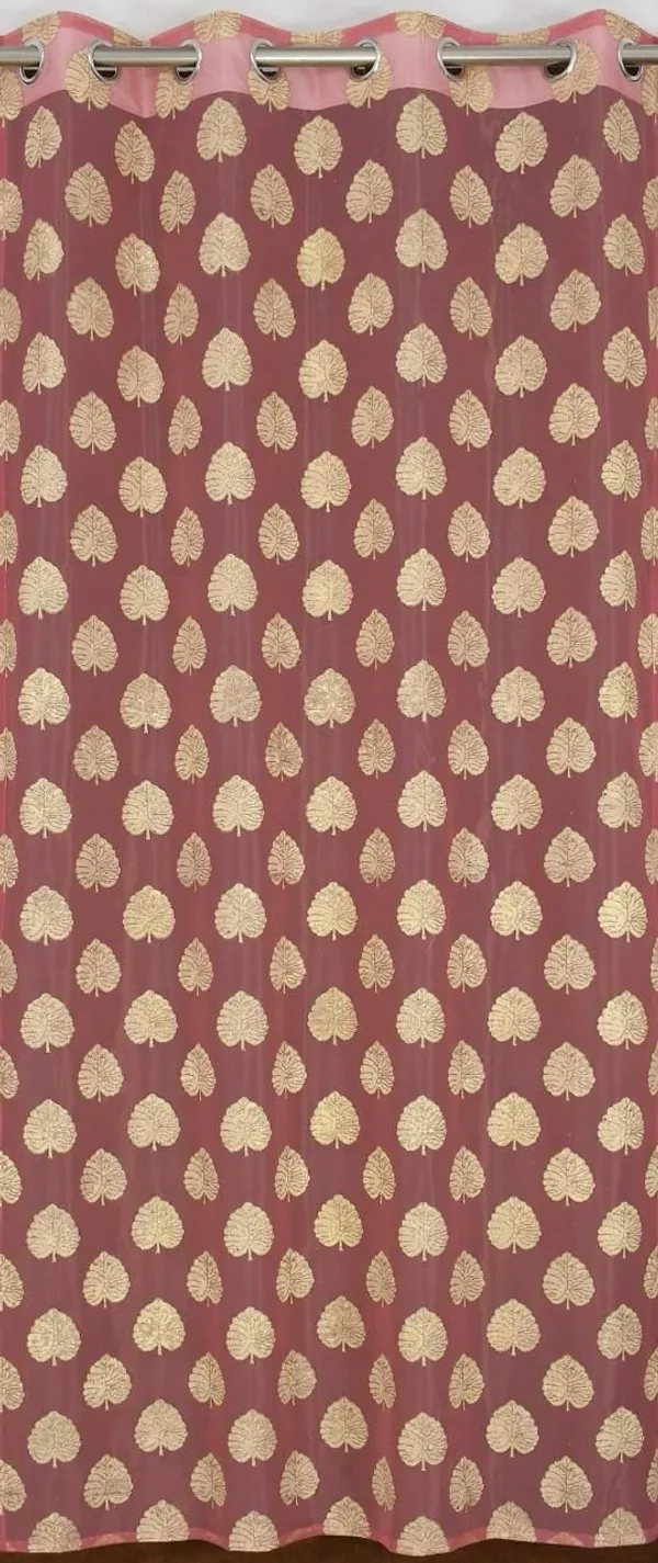 Premium_Tissue_Net_Curtain_With_Rubber_Print_Paan_Patta_Design_Eyelet_Ring_Pack_Of_2