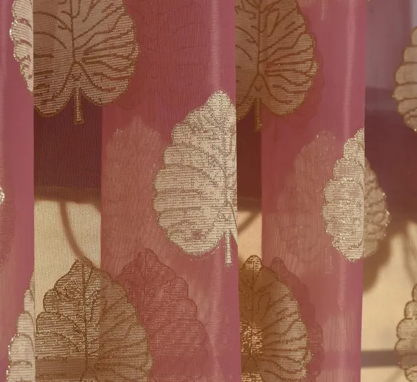 Premium_Tissue_Net_Curtain_With_Rubber_Print_Paan_Patta_Design_Eyelet_Ring_Pack_Of_2