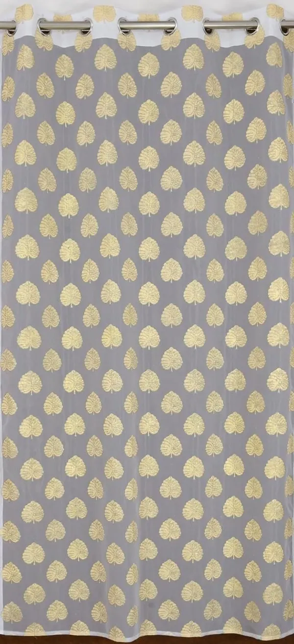 Premium_Tissue_Net_Curtain_With_Rubber_Print_Paan_Patta_Design_Eyelet_Ring_Pack_Of_2