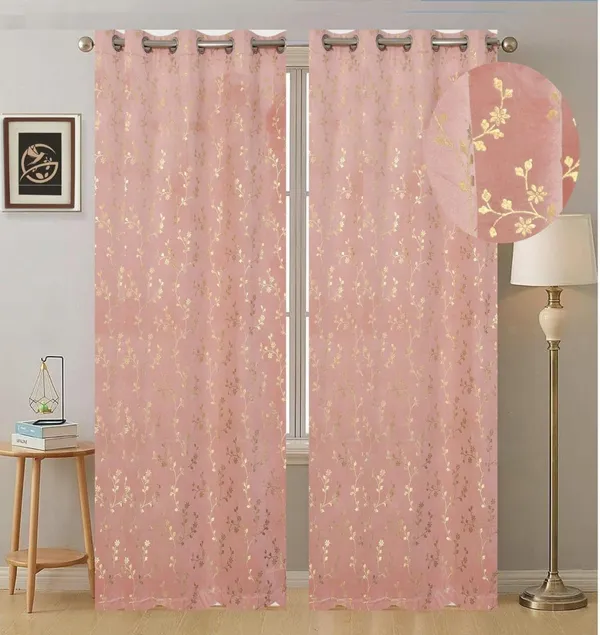 Velvet_Eyelet_Curtain_With_Elegant_Foil_Flower_Print_Pack_Of_2