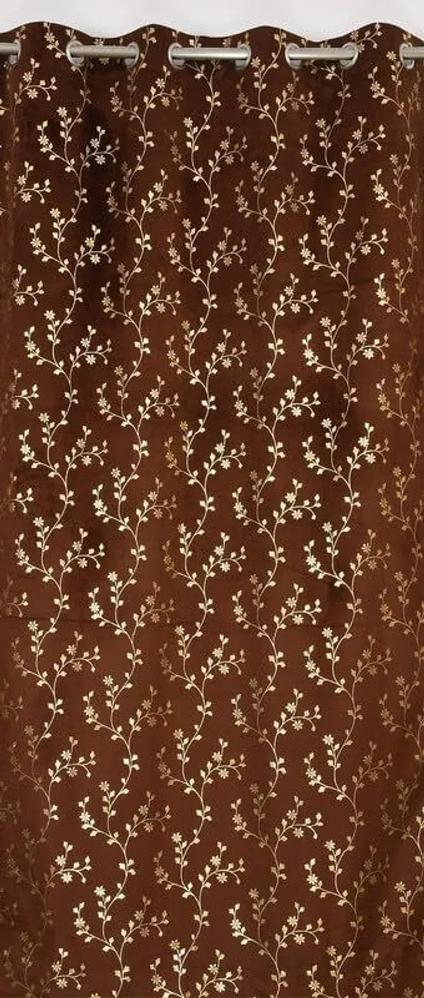 Velvet_Eyelet_Curtain_With_Elegant_Foil_Flower_Print_Pack_Of_2