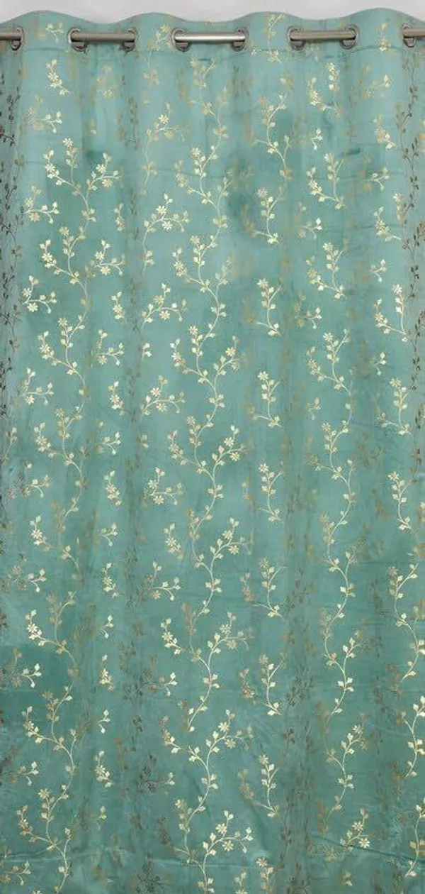 Velvet_Eyelet_Curtain_With_Elegant_Foil_Flower_Print_Pack_Of_2