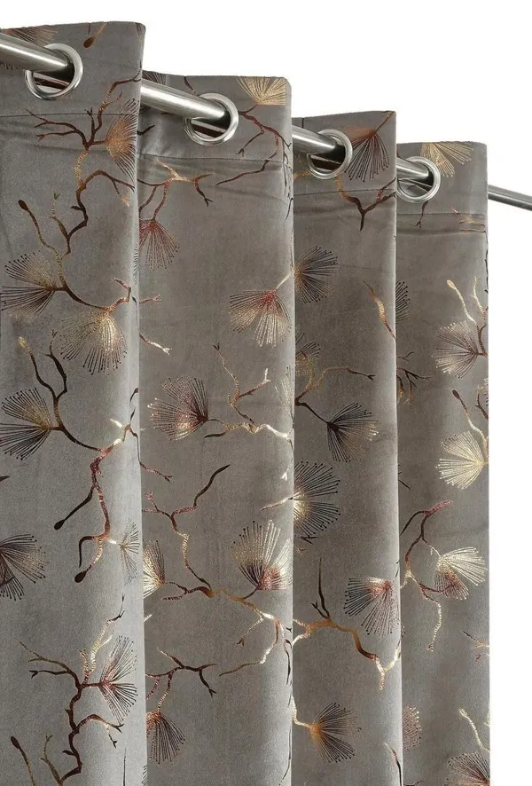 Velvet_Eyelet_Curtain_With_Elegant_Foil_Flower_Print_Pack_Of_2