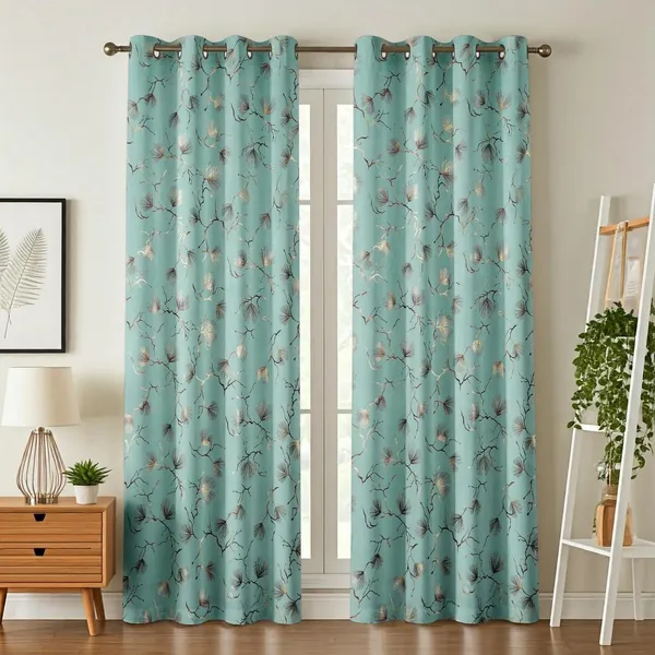 Velvet_Eyelet_Curtain_With_Elegant_Foil_Flower_Print_Pack_Of_2