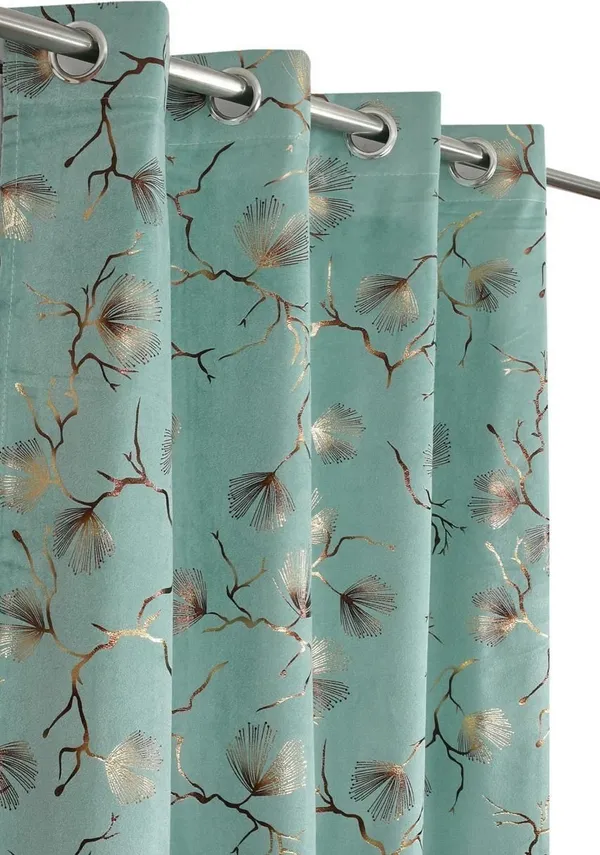 Velvet_Eyelet_Curtain_With_Elegant_Foil_Flower_Print_Pack_Of_2