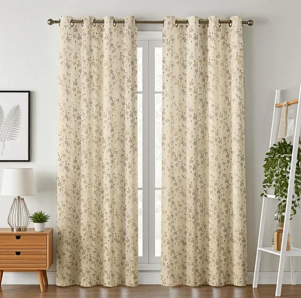 Velvet_Eyelet_Curtain_With_Elegant_Foil_Flower_Print_Pack_Of_2
