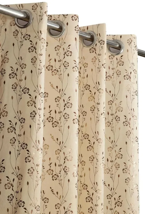 Velvet_Eyelet_Curtain_With_Elegant_Foil_Flower_Print_Pack_Of_2