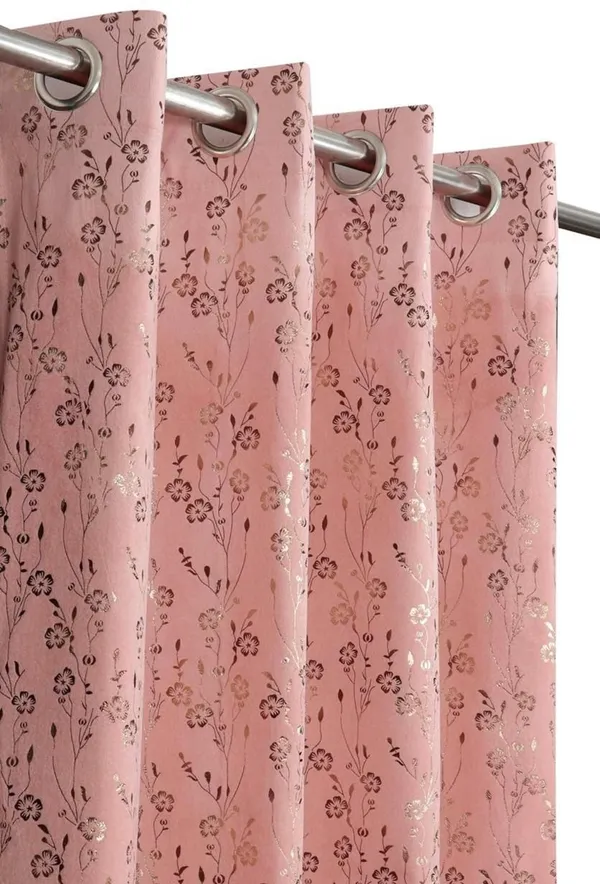 Velvet_Eyelet_Curtain_With_Elegant_Foil_Flower_Print_Pack_Of_2