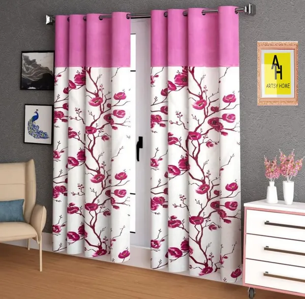 Beautiful_Rose_Branch_Designer_Curtain_Pack_Of_2