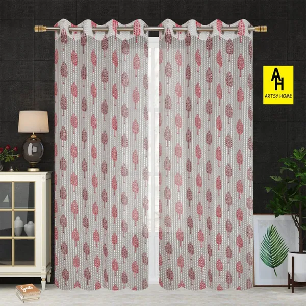 Tree_Printed_Tissue_Net_Transparent_Curtains_For_Living_Room_Pack_Of_2