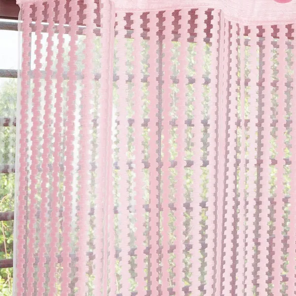 100%_Heavy_Quality_Imported_Tissue_Net_Fabric_Curtains_Set_Of_2