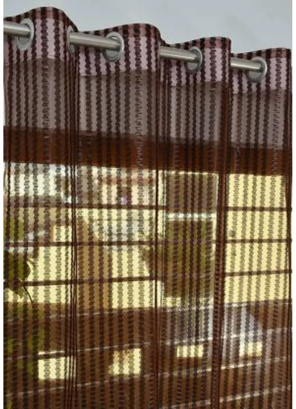 100%_Heavy_Quality_Imported_Tissue_Net_Fabric_Door_Curtains_Set_Of_2