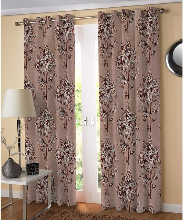 Attractive_Digital_Tree_Jhad_Printed_Polyester_Curtains_Set_Of_2