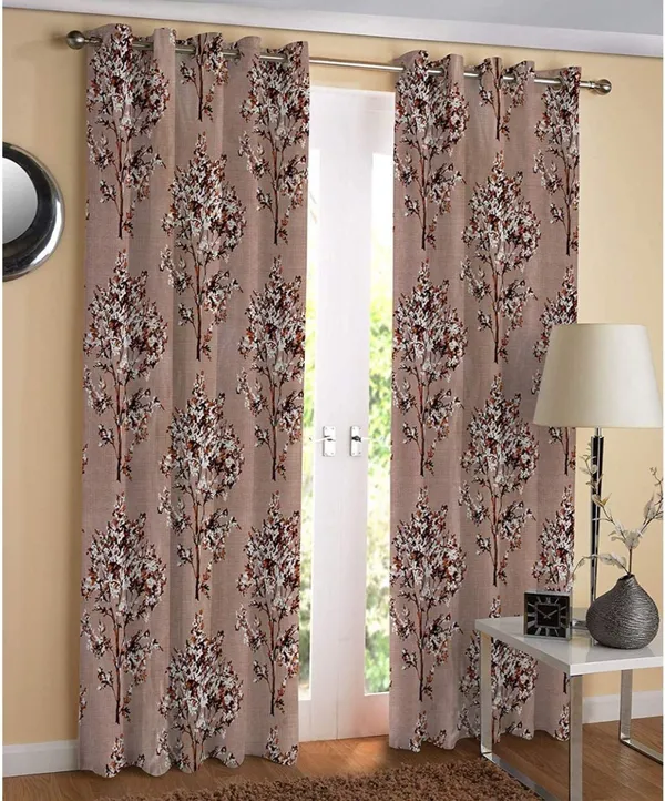 Attractive_Digital_Tree_Jhad_Printed_Polyester_Curtains_Set_Of_2
