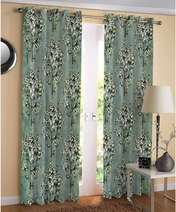 Attractive_Digital_Tree_Jhad_Printed_Polyester_Curtains_Set_Of_2
