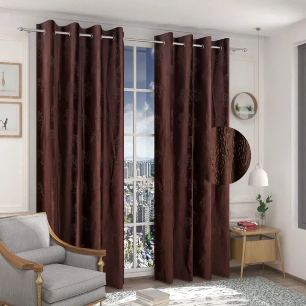 Tree_Punching_Set_Of_2_Polyester_Eyelet_Curtains