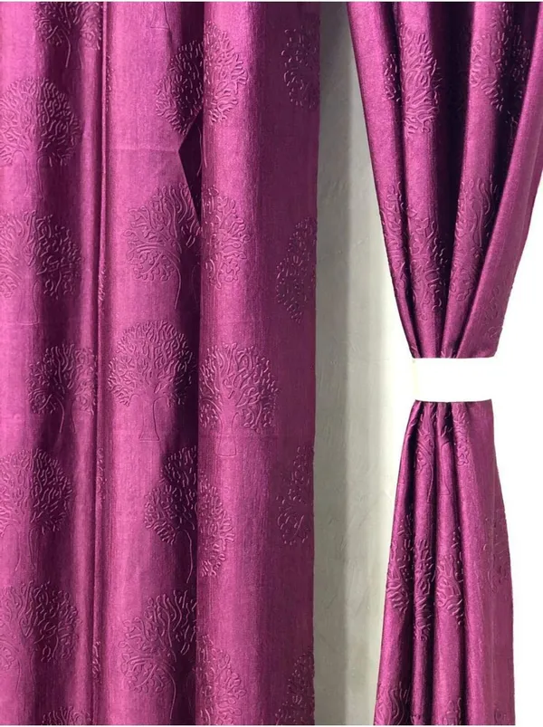 Tree_Punching_Set_Of_2_Polyester_Eyelet_Curtains