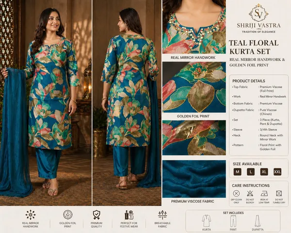 Blue_Floral_Printed_Salwar_Kameez_Suit_With_Dupatta