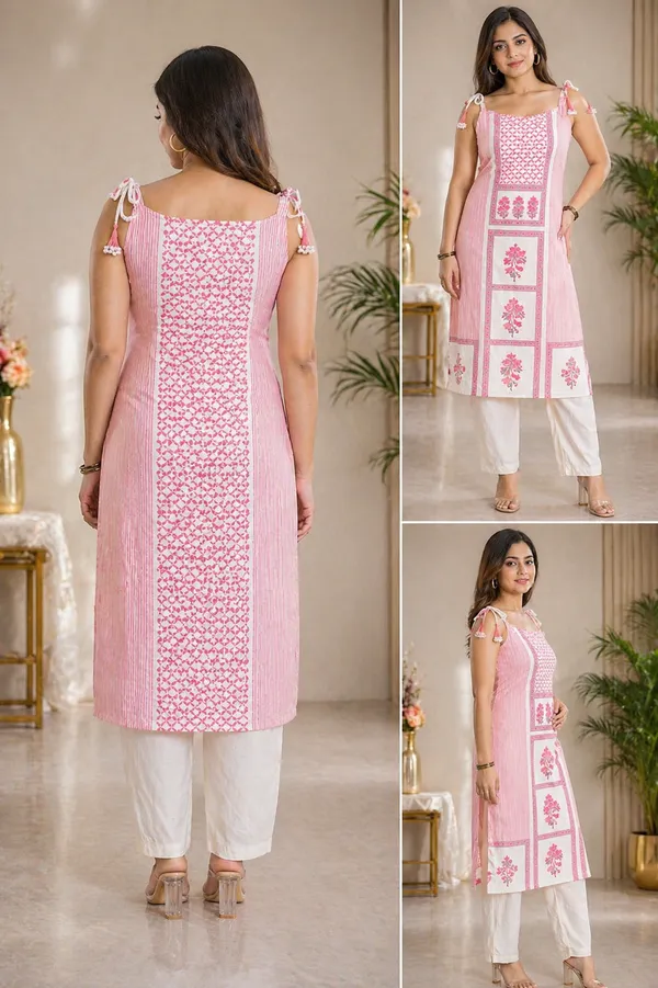 Pink_Striped_Cotton_Salwar_Suit_Set_For_Women