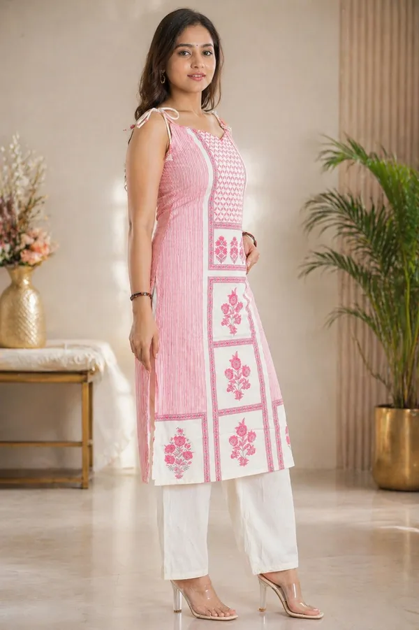 Pink_Striped_Cotton_Salwar_Suit_Set_For_Women