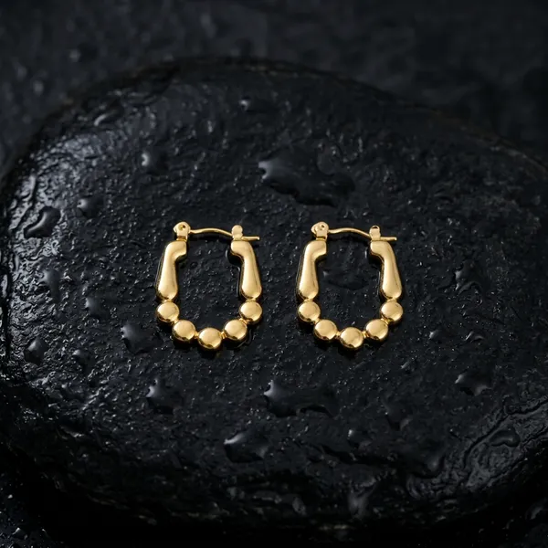 Golden_Beaded_Oval_Hoop_Pair_Of_Earrings
