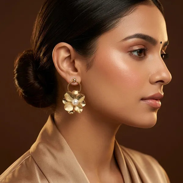 Golden_Bloom_Pearl_Drop_Hoop_Earrings