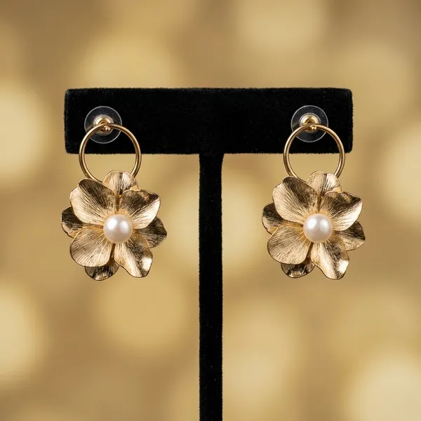 Golden_Bloom_Pearl_Drop_Hoop_Earrings
