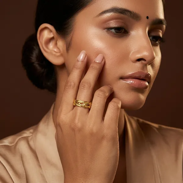 Golden_Textured_Braided_Ring