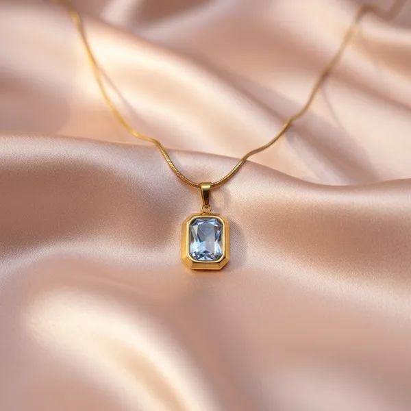 Emerald-Cut_Crystal_Gold_Pendant_Chain