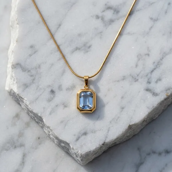 Emerald-Cut_Crystal_Gold_Pendant_Chain